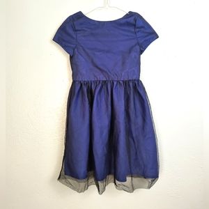 H&M Sparkle Tulle Party Dress Girls Size 7-8Y Royal Blue Casual